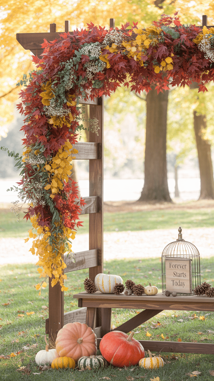 Fall Outdoor Wedding Decor That Actually Felt Romantic - Flowers ...