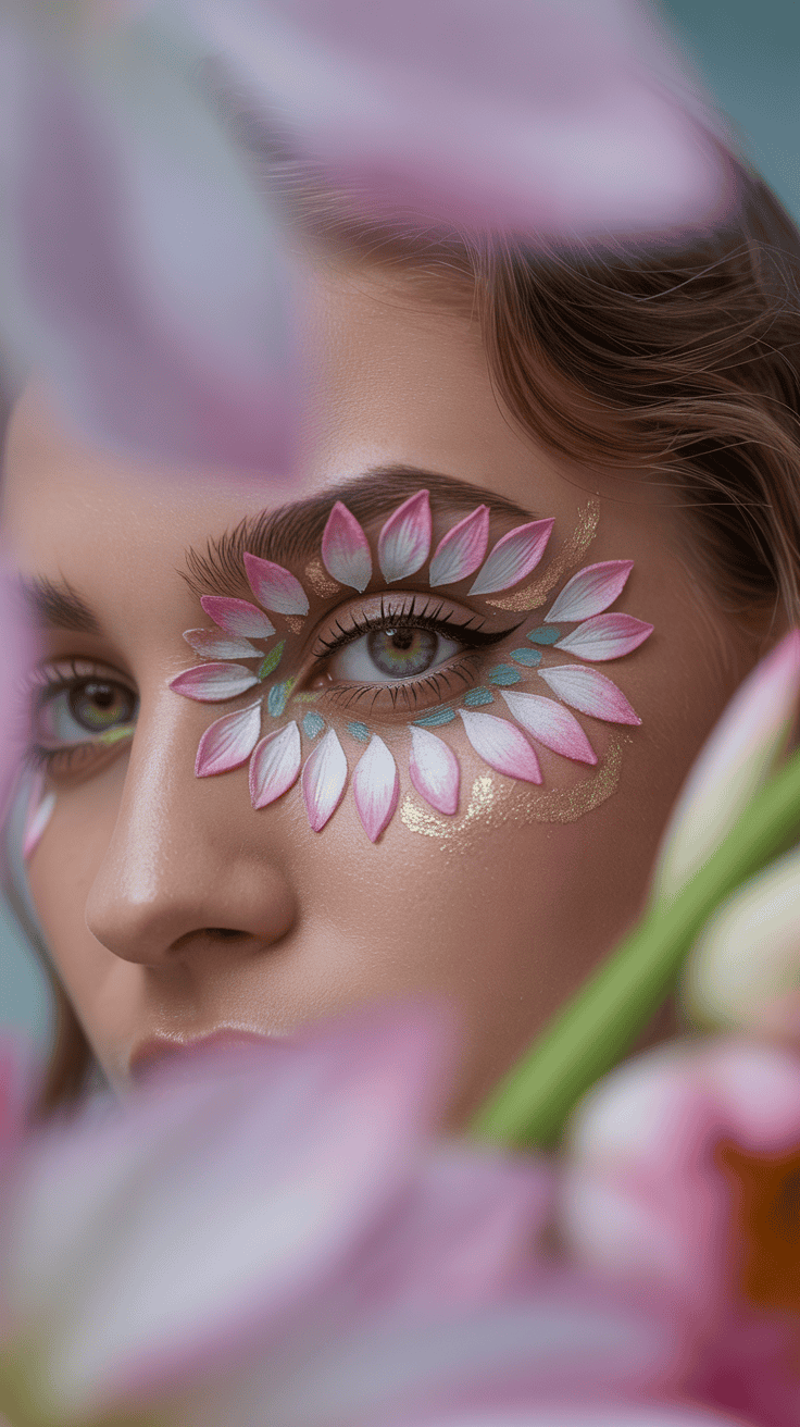 Lotus Flower Themed Eye Makeup That Felt Dreamy And Bold - Flowers ...