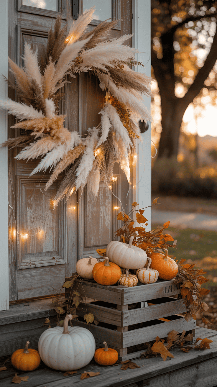 Fall Outdoor Wreaths for Front Door That Make a Statement - Flowers ...