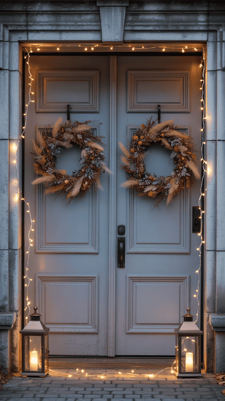 Fall Outdoor Wreaths for Front Door That Make a Statement - Flowers ...