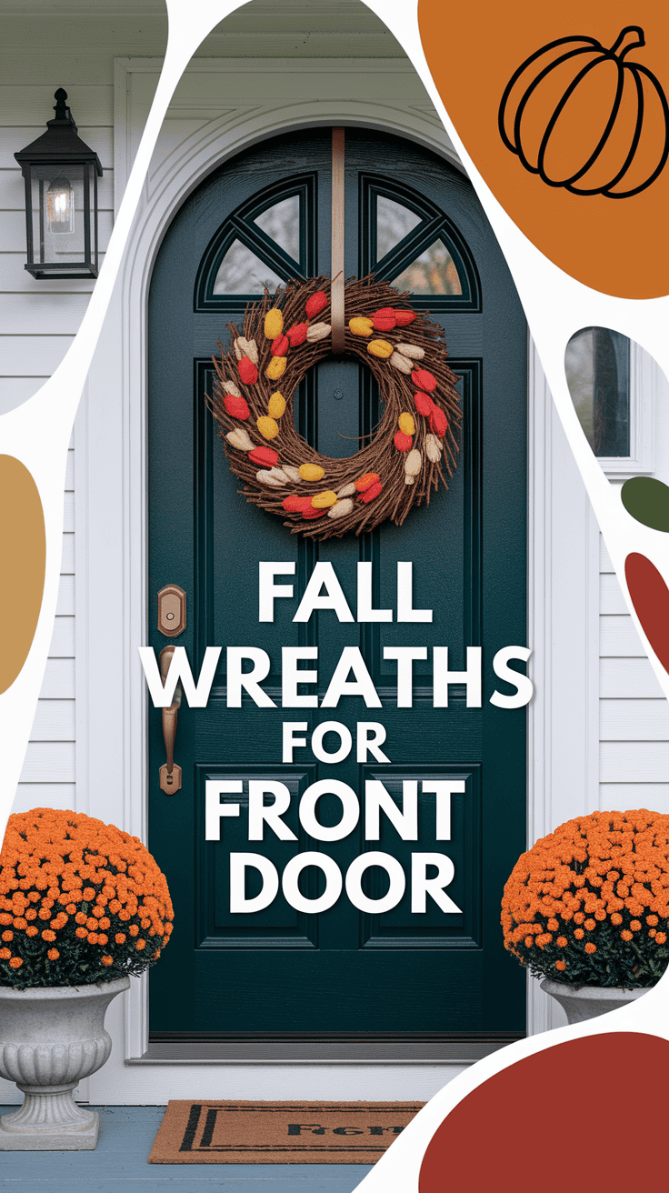 Fall Outdoor Wreaths for Front Door That Make a Statement - Flowers ...