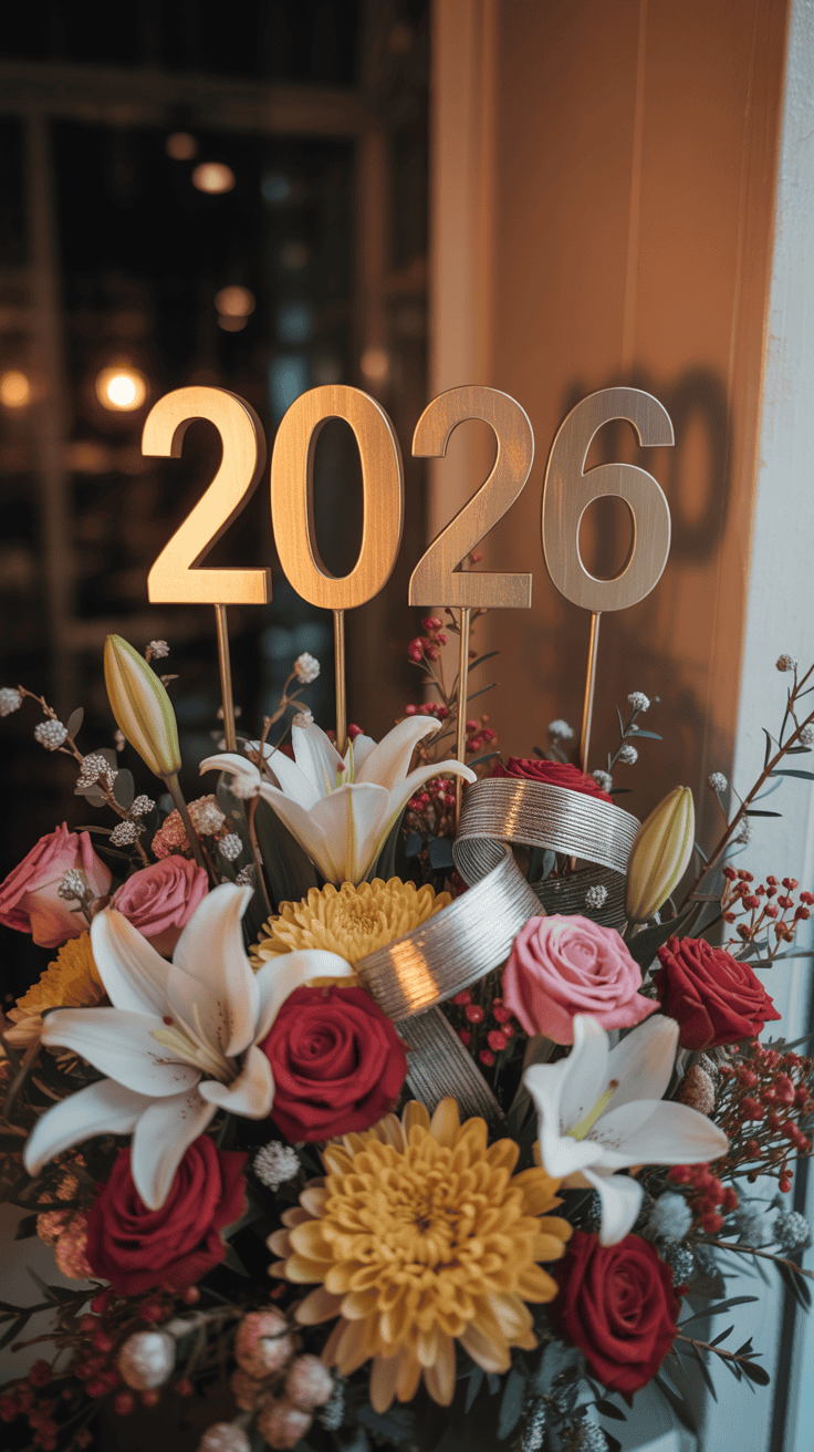 Happy New Year Flowers That Feel Fresh and Cheerful