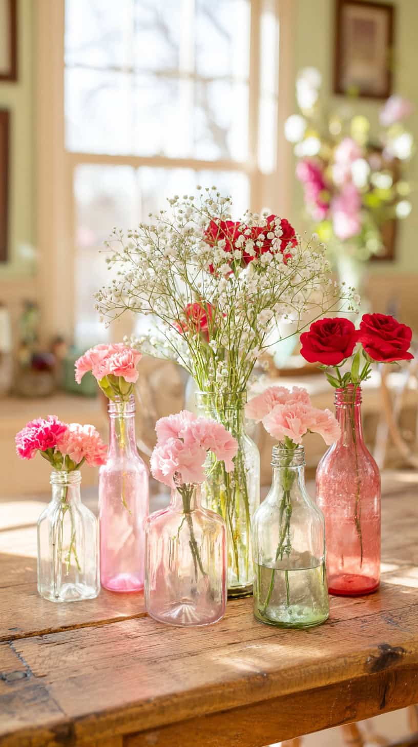 Vintage Mismatched Vases