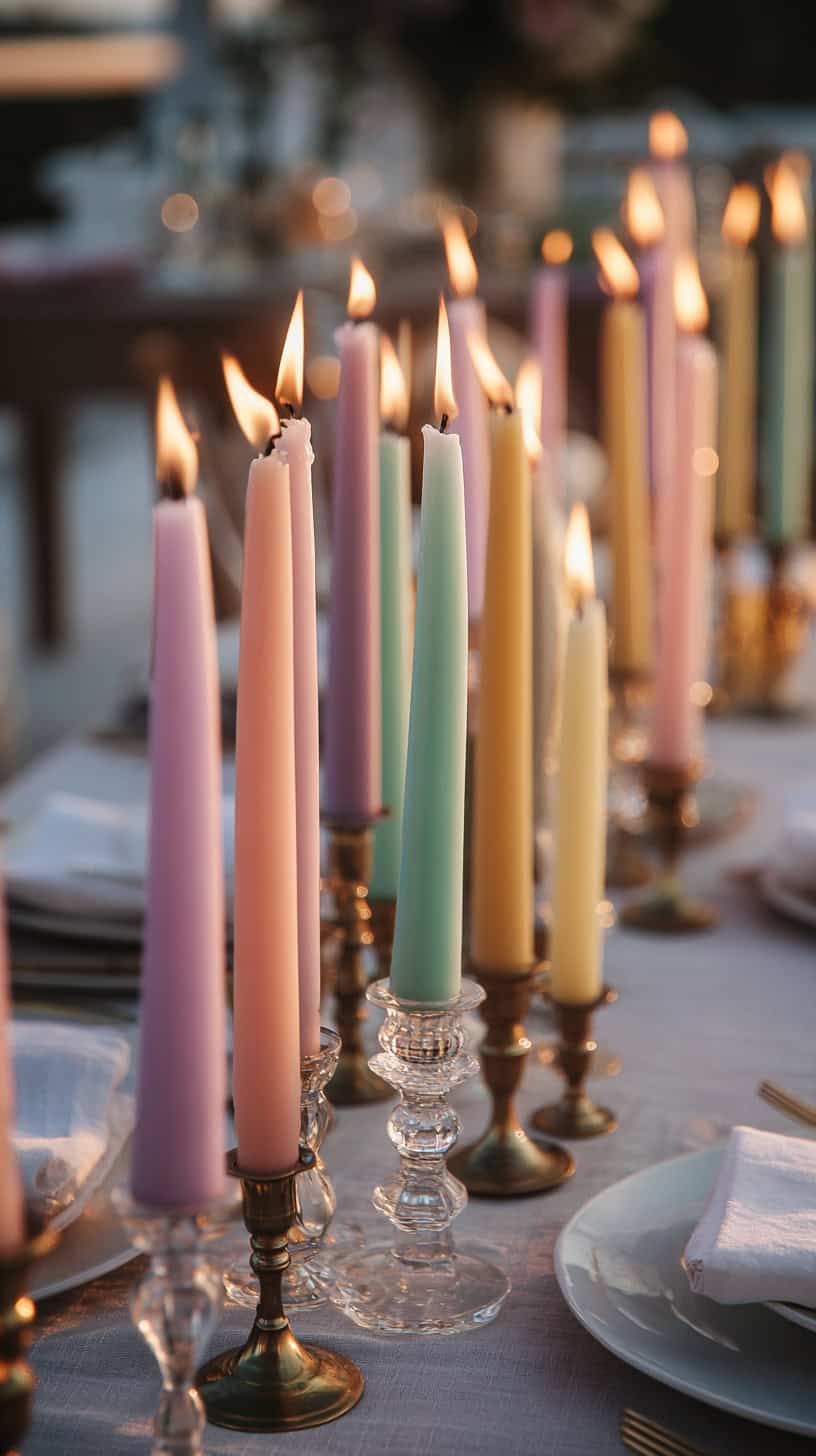 Beeswax Pastel Candles - Image 1