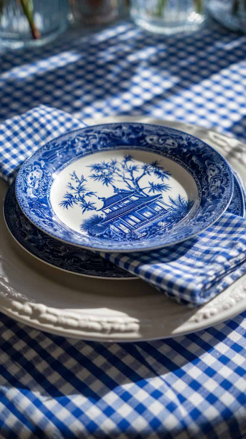 Blue Willow Chargers - Image 1