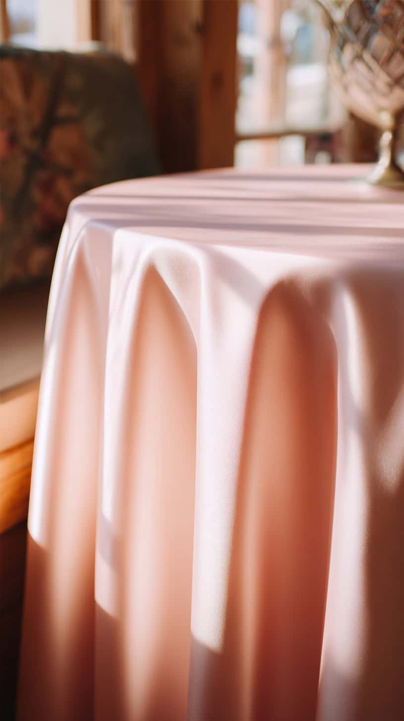 Blush Pink Tablecloth Base - Image 2