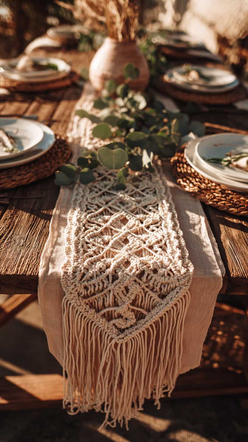 Boho Macrame Runner - Image 1