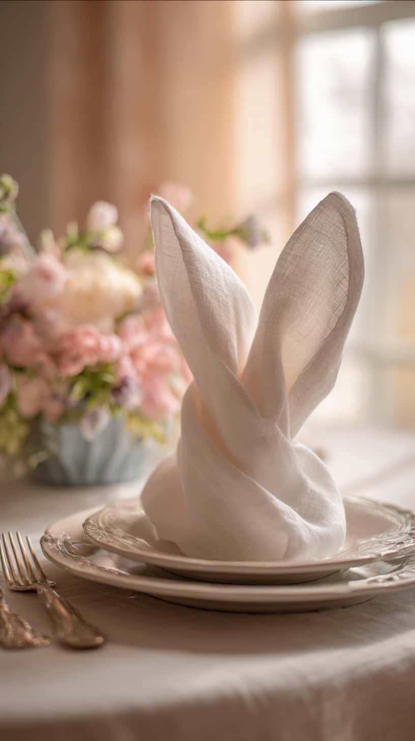 Bunny Napkin Folds - Image 1