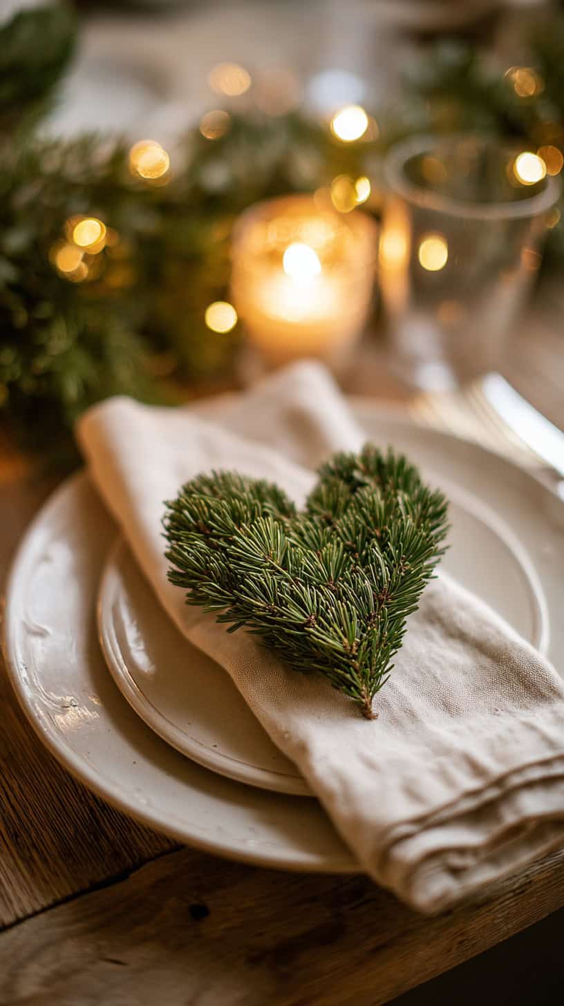 Cozy Evergreen Heart Accents - Image 1