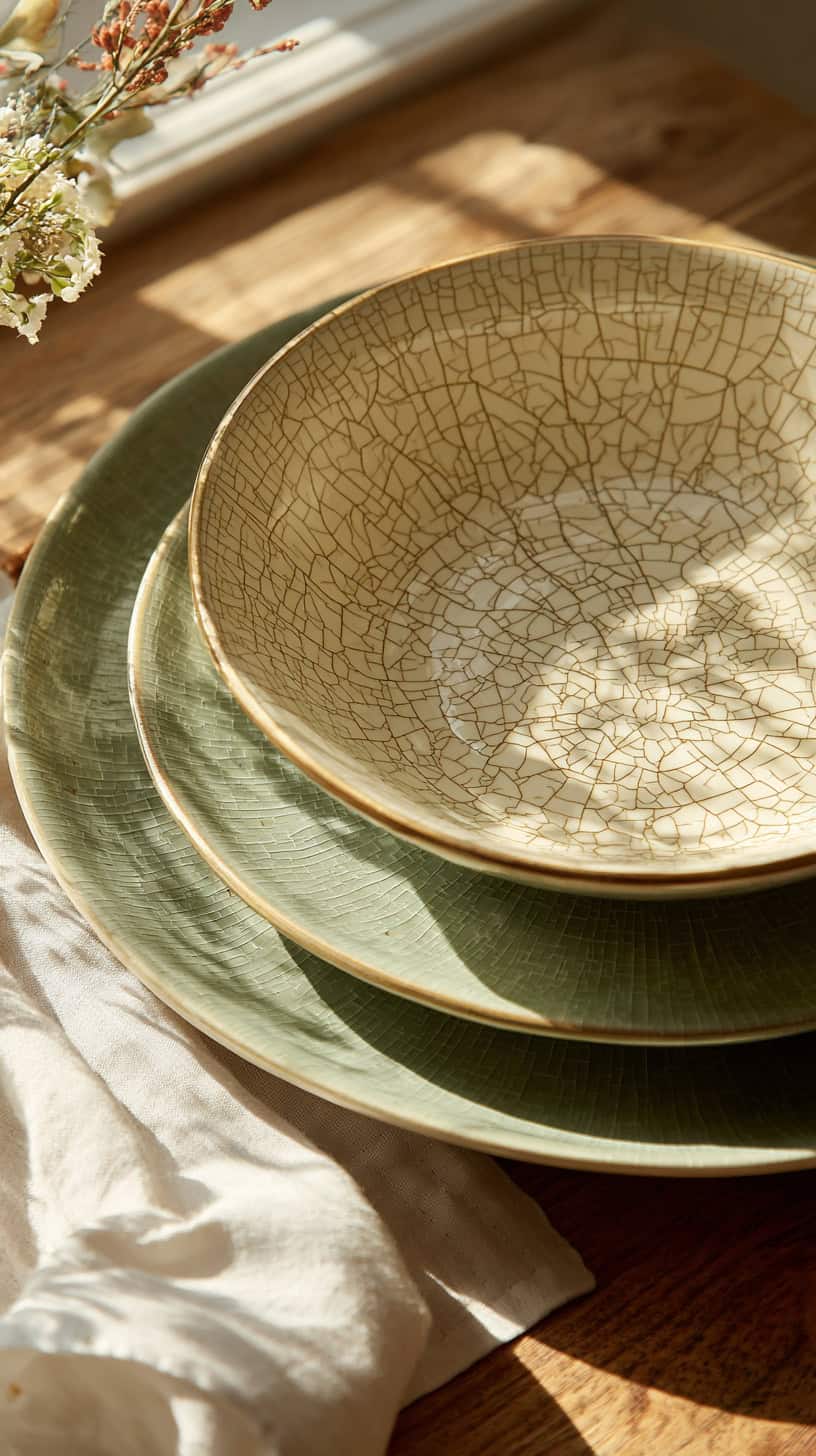 Crackled Ceramic Chargers - Image 2