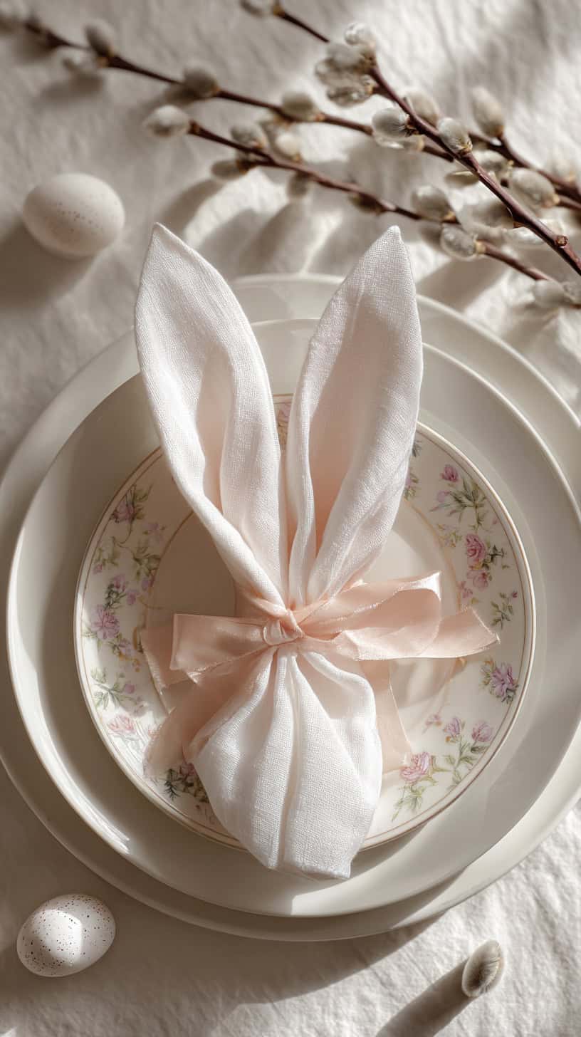 Easter Bunny Napkin Folds - Image 2