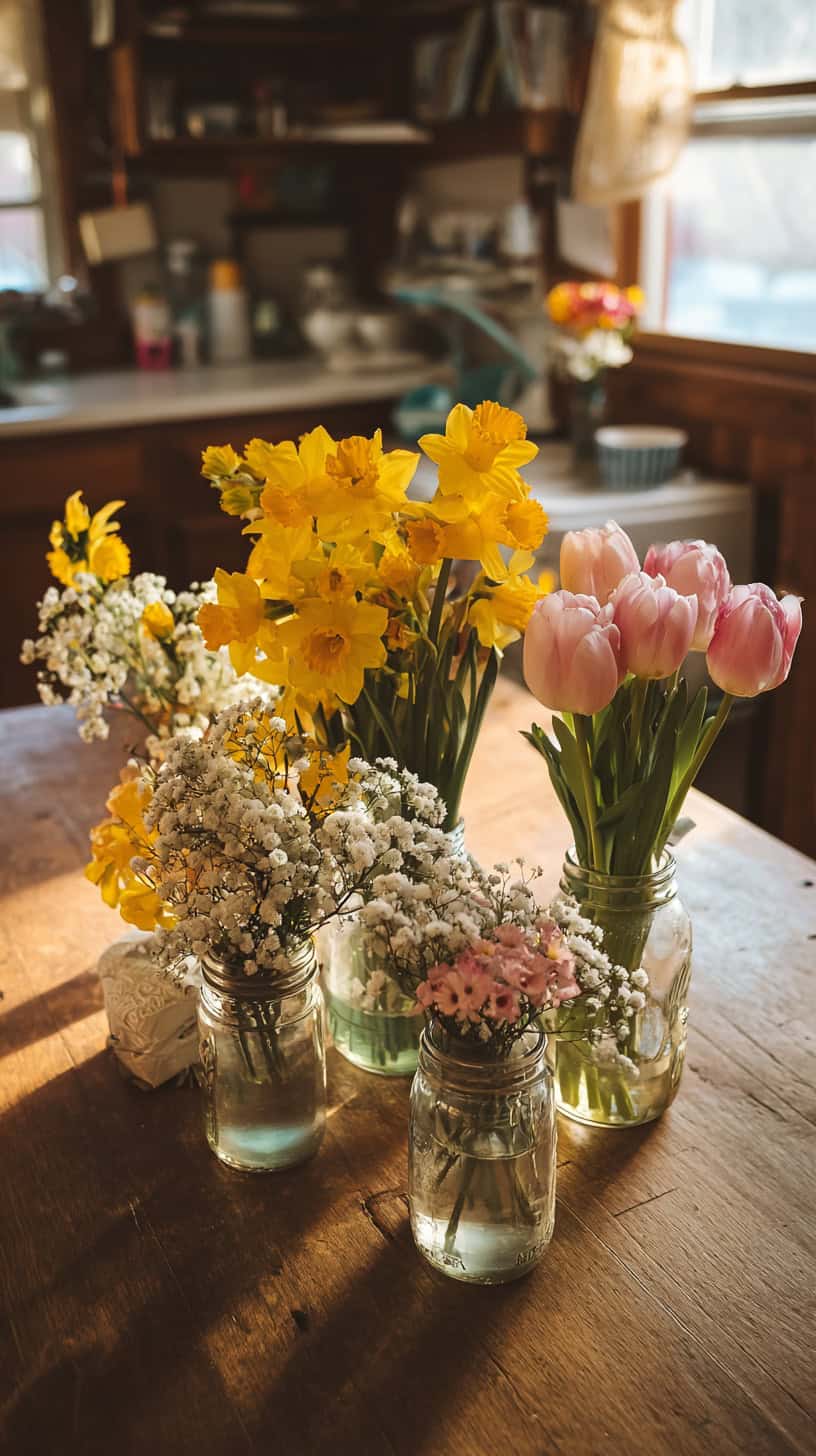 Everyday Spring Tablescapes Ideas with Fresh Flowers - Image 2