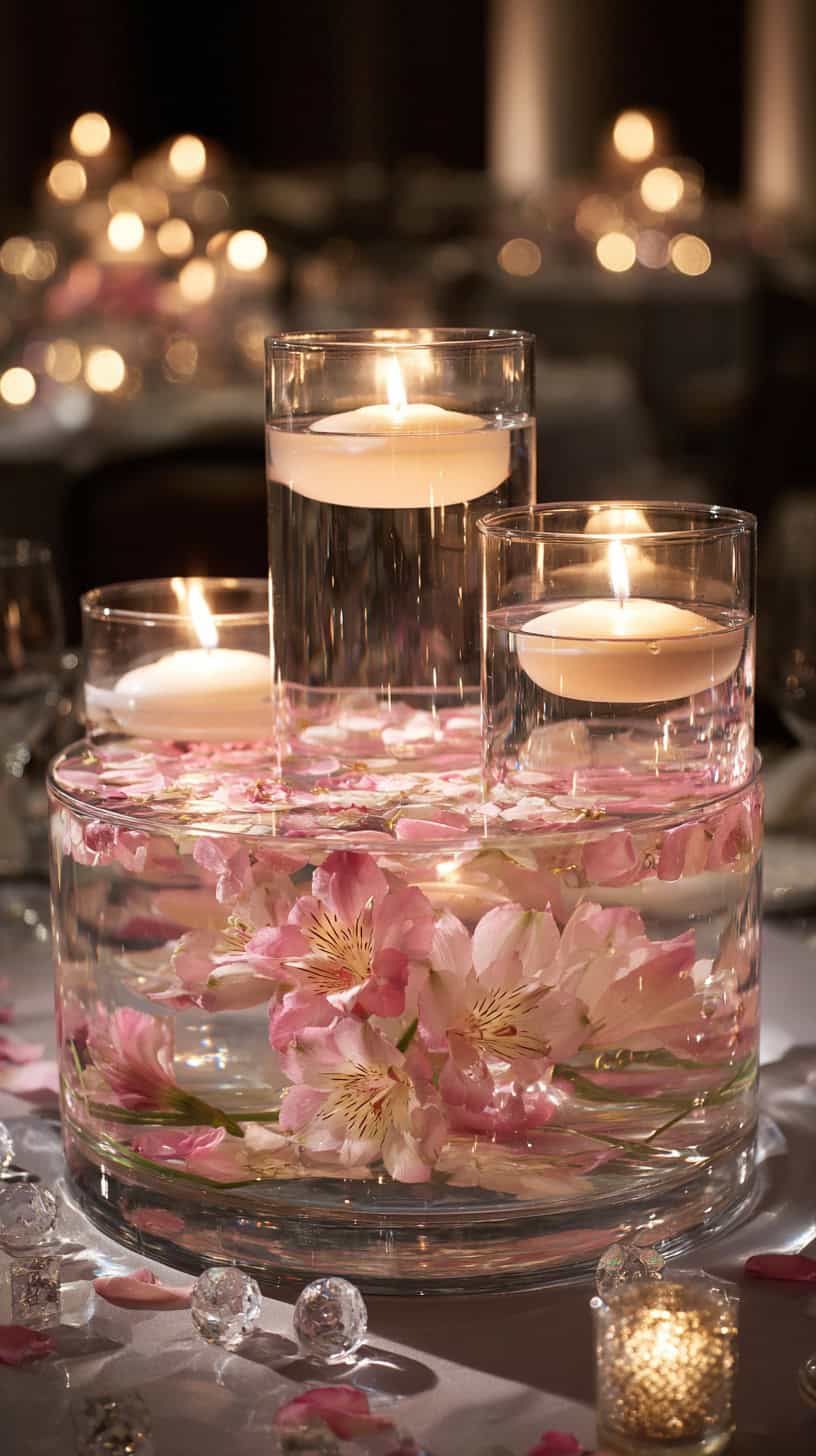 Floating Crystal Glitter Candles - Image 2