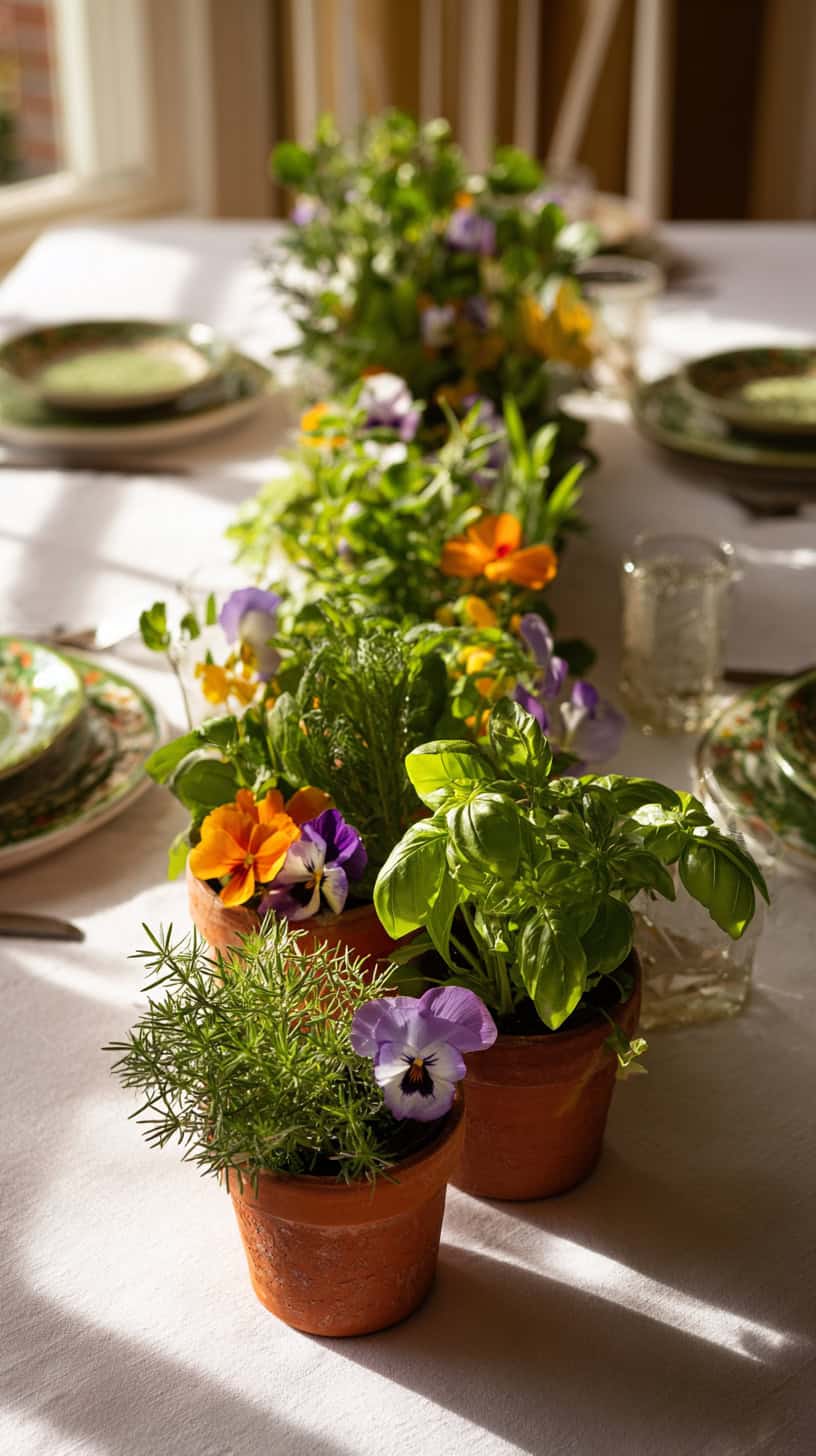 Fresh Herbs and Edible Flowers - Image 1