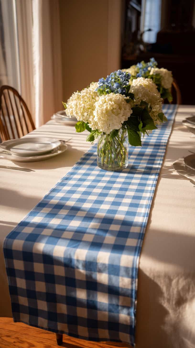 Gingham Runner Centerpiece - Image 2