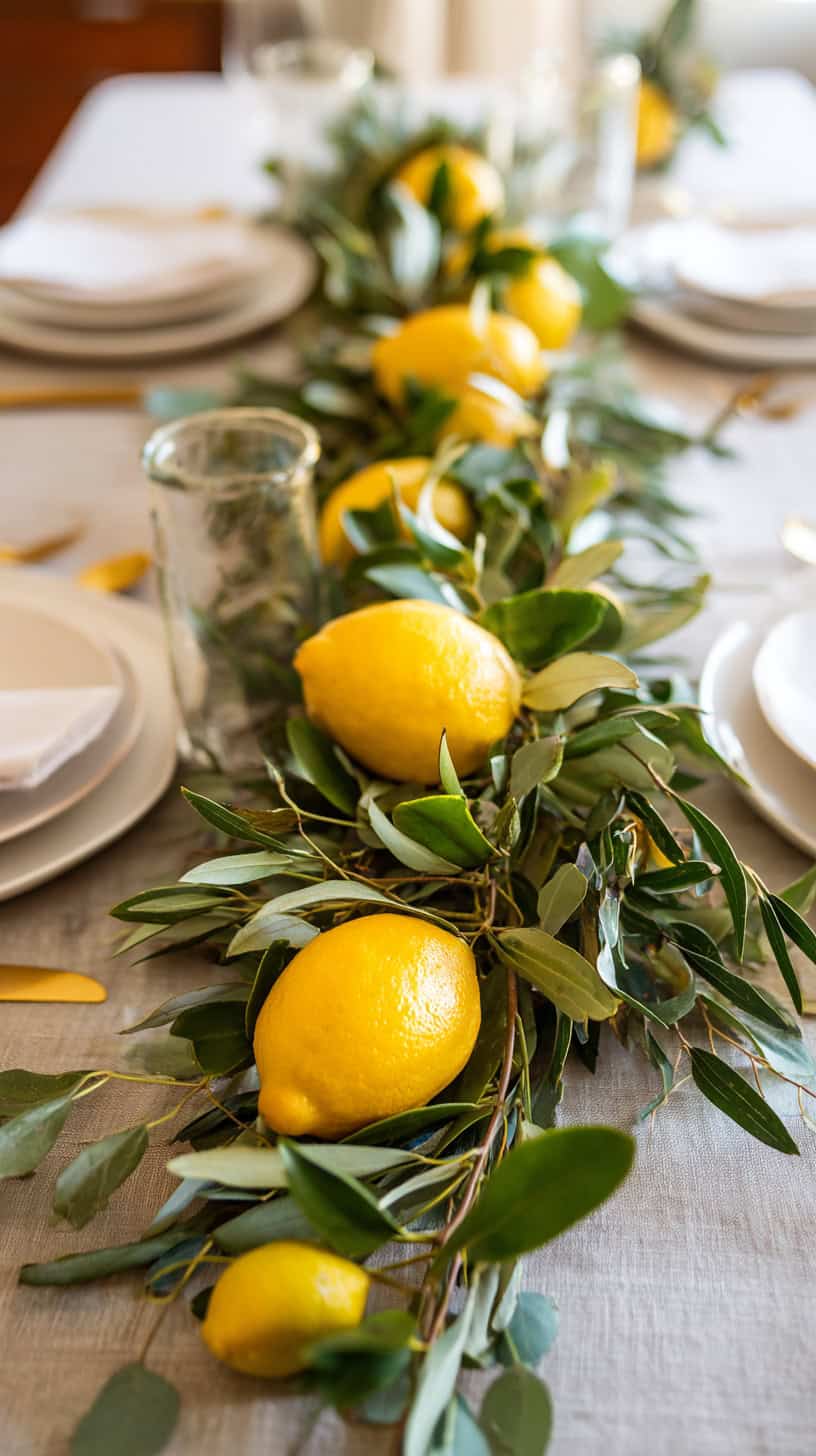Lemon Greenery Garland - Image 2