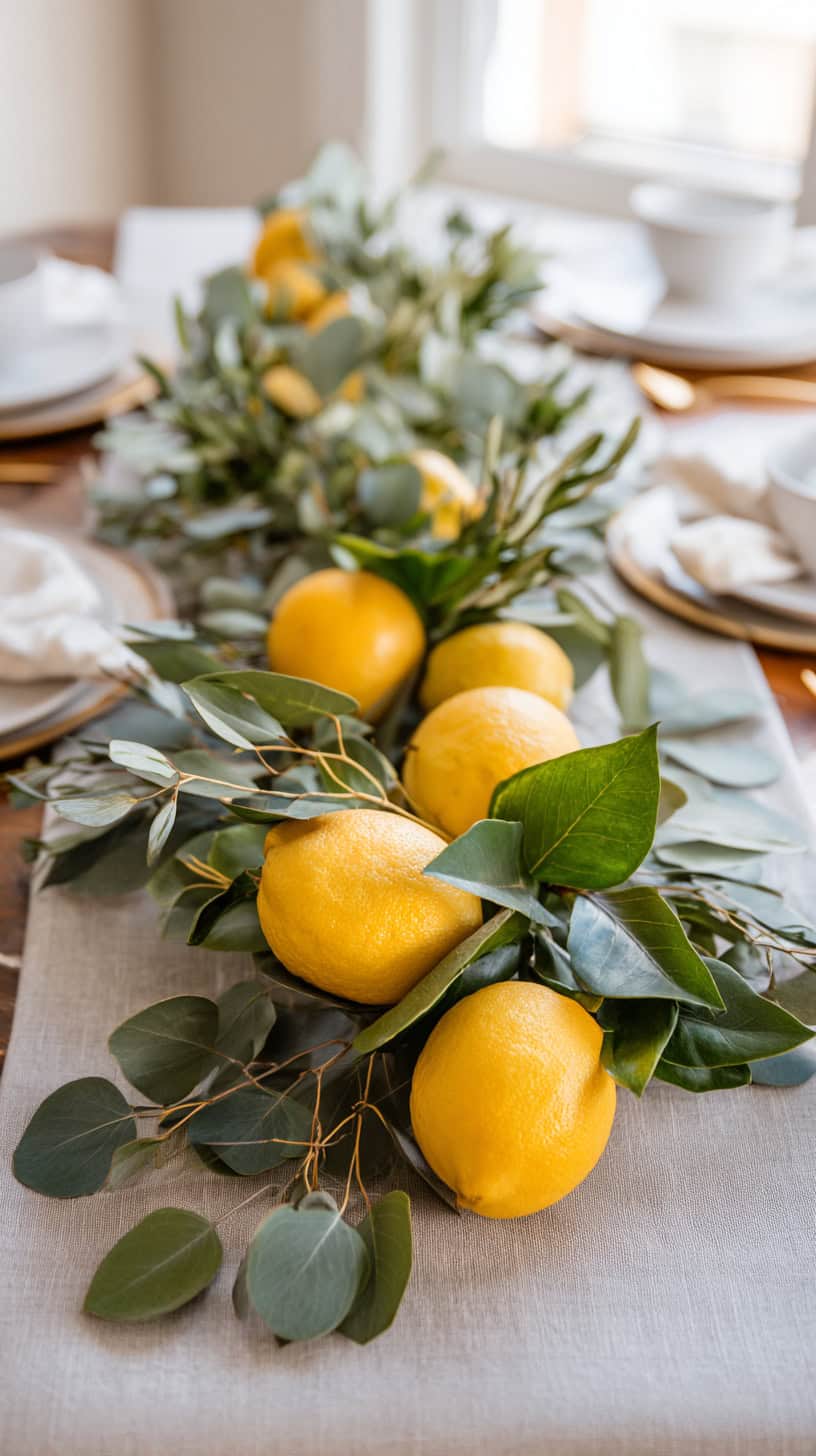 Lemon Greenery Garland - Image 1