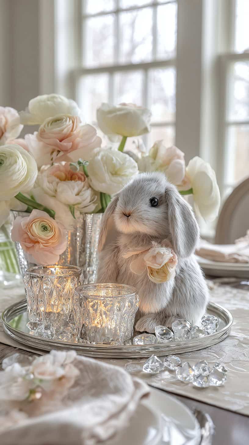 Luxe Velvet Crystal Rabbit - Image 2