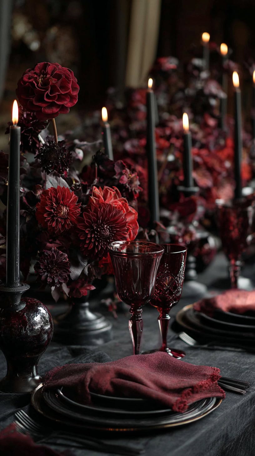 Moody Deep Red Drama - Image 1