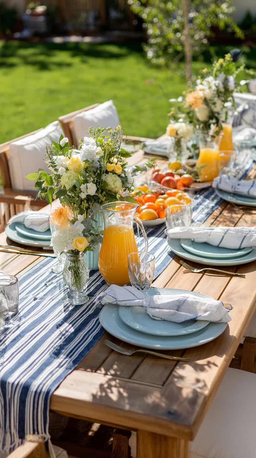 Outdoor Brunch Table Setting Magic - Image 1