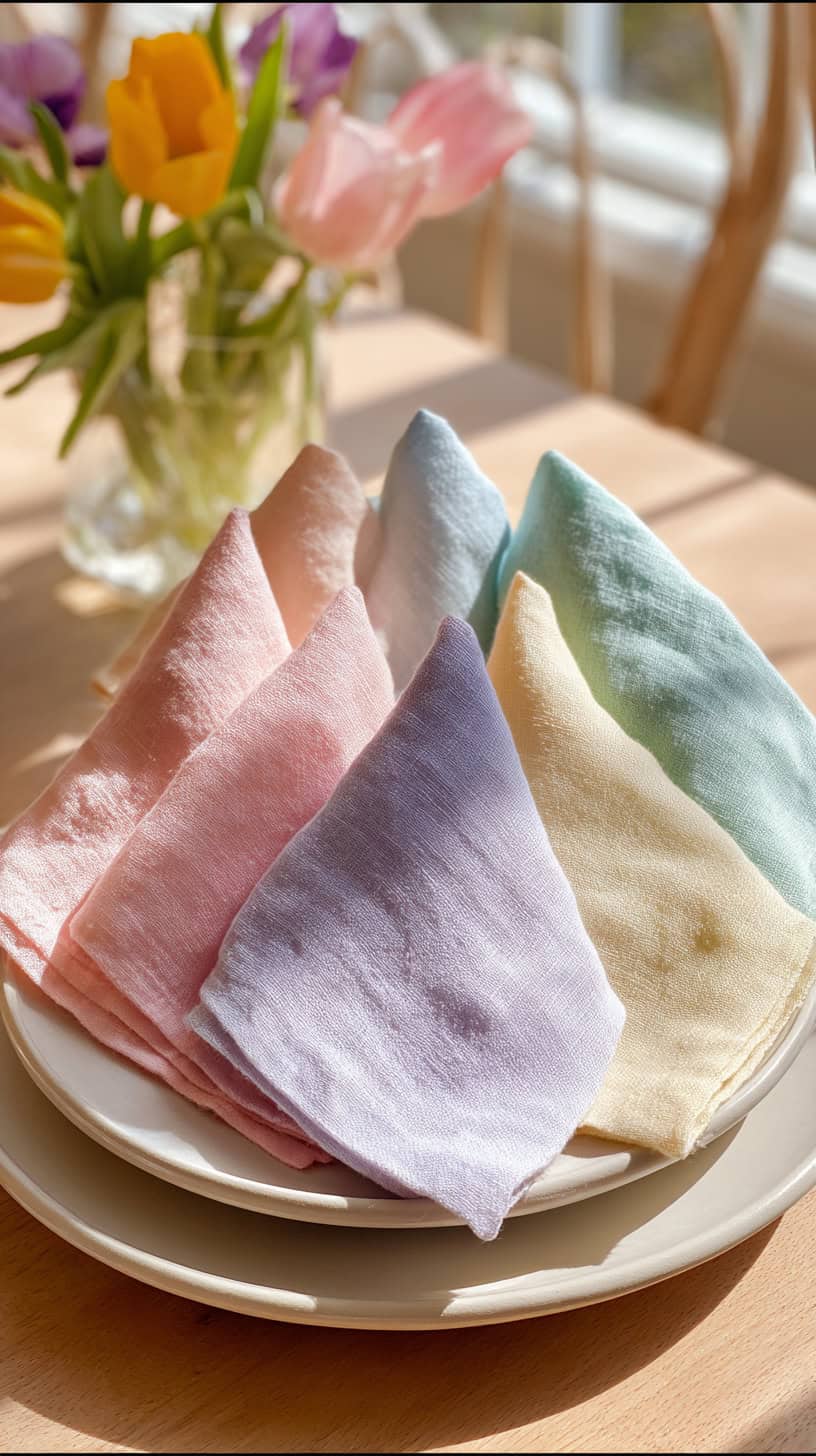 Pastel Linen Napkins - Image 1