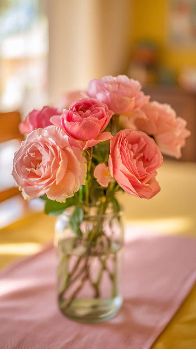 Pink Rose Floral Display - Image 2