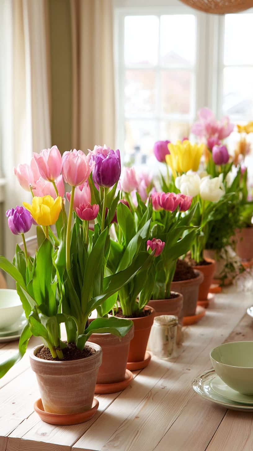 Potted Tulip Plants - Image 1