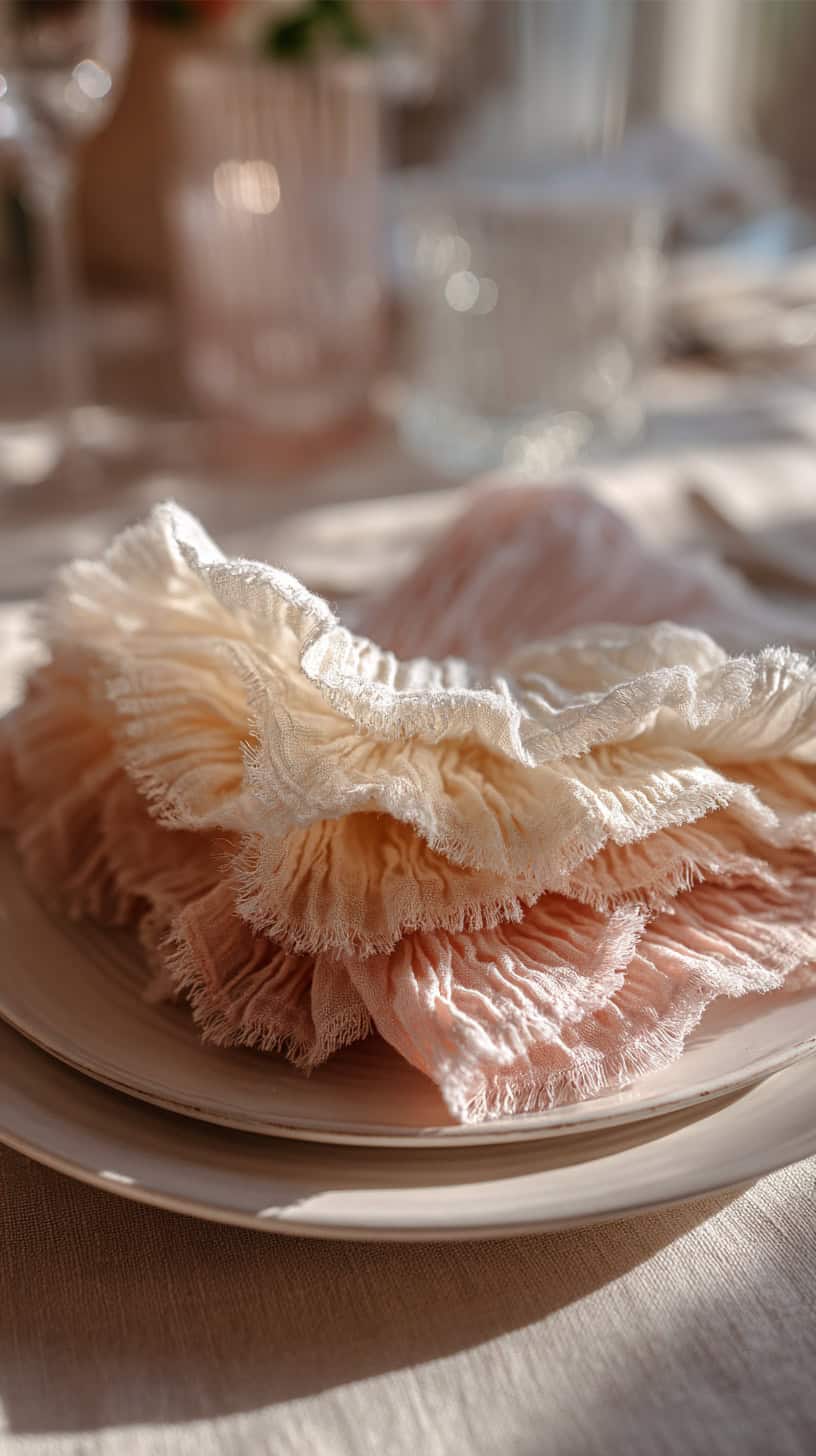 Ruffled Frill Napkin Stack - Image 1