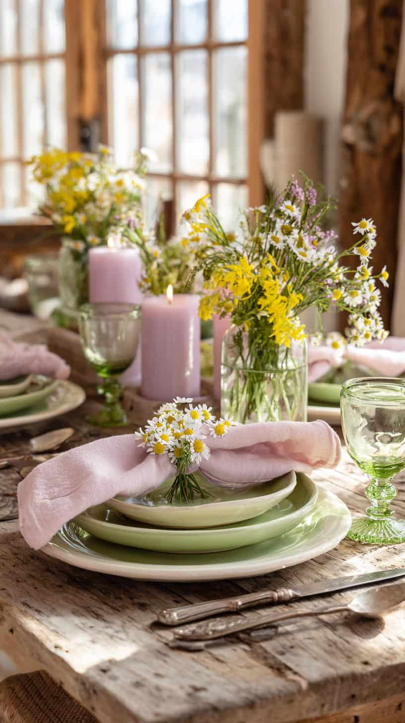 Setting a Whimsical Table with Daisy Plates - Image 2