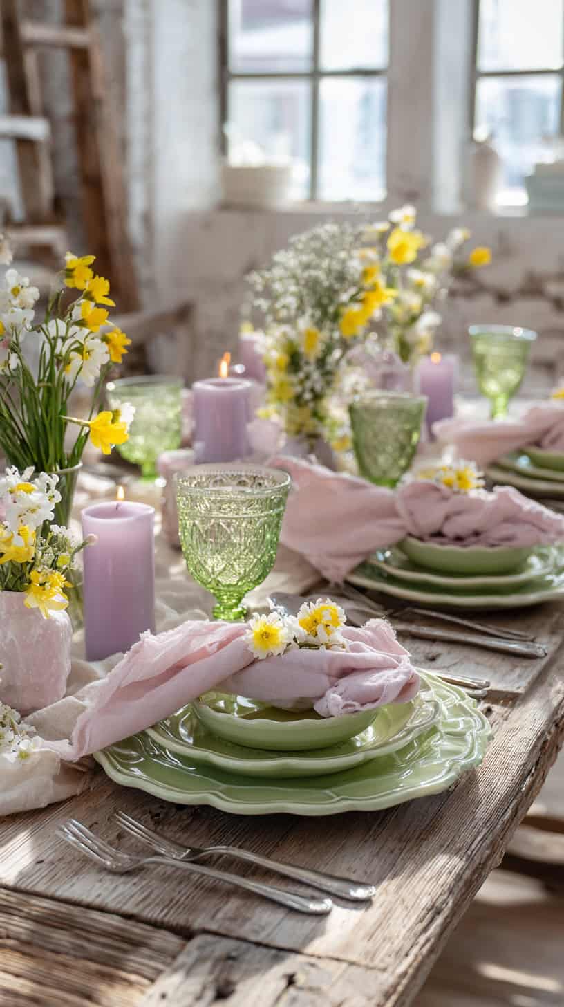 Setting a Whimsical Table with Daisy Plates - Image 1
