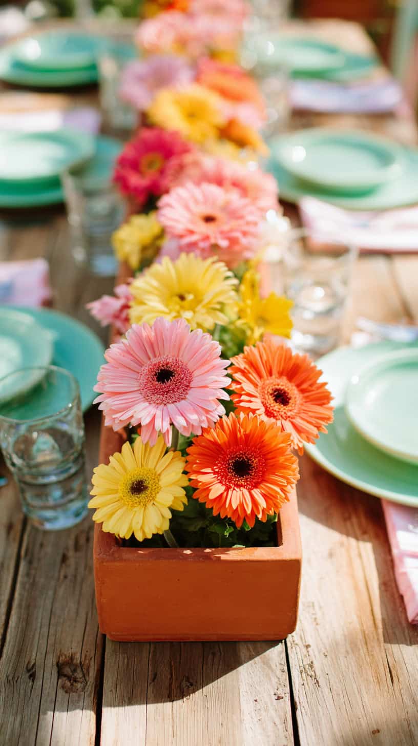 Spring Gerbera Daisy Planter - Image 2