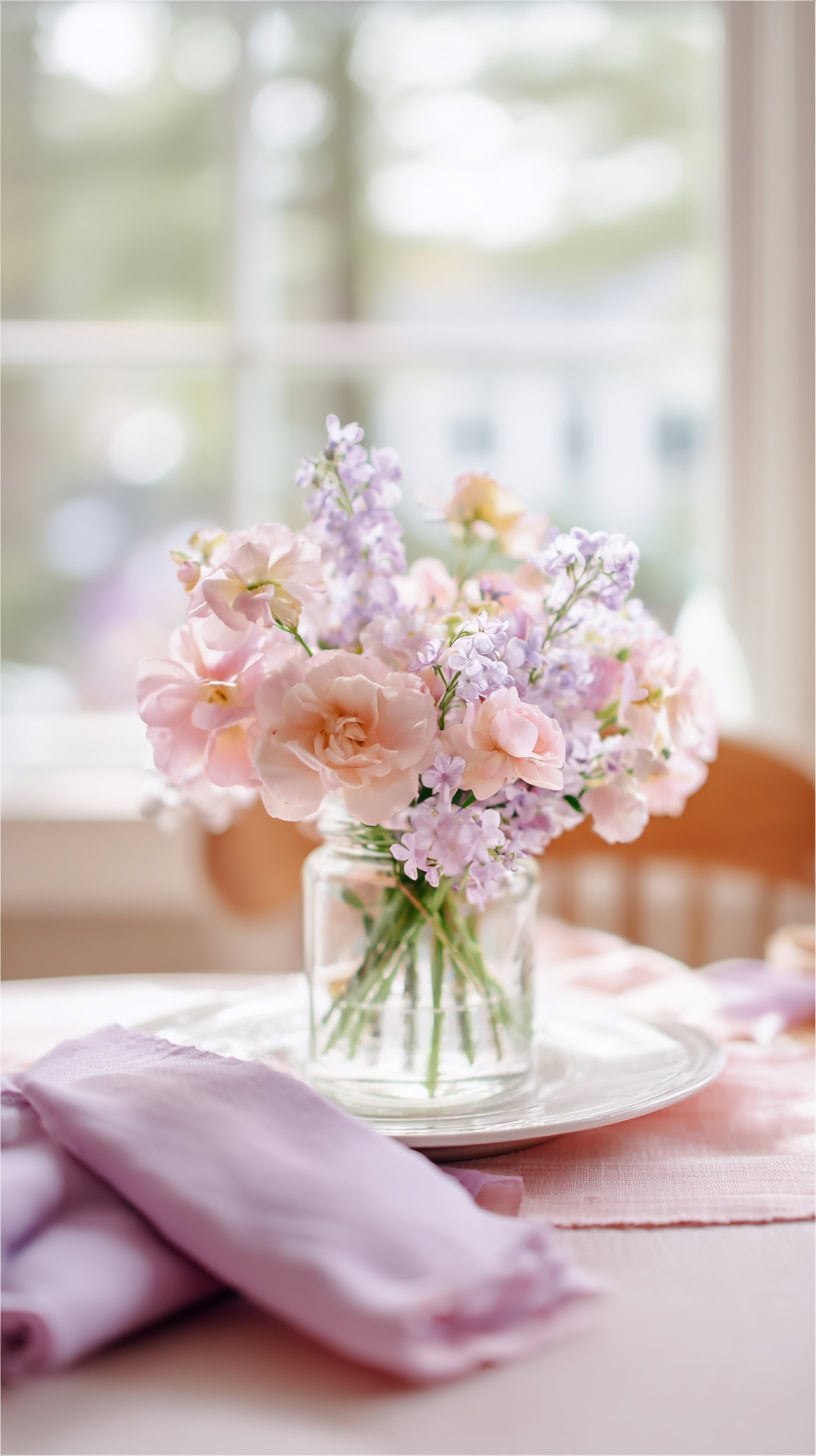 Trendy Pastel Palettes for Spring Table Centerpieces - Image 1