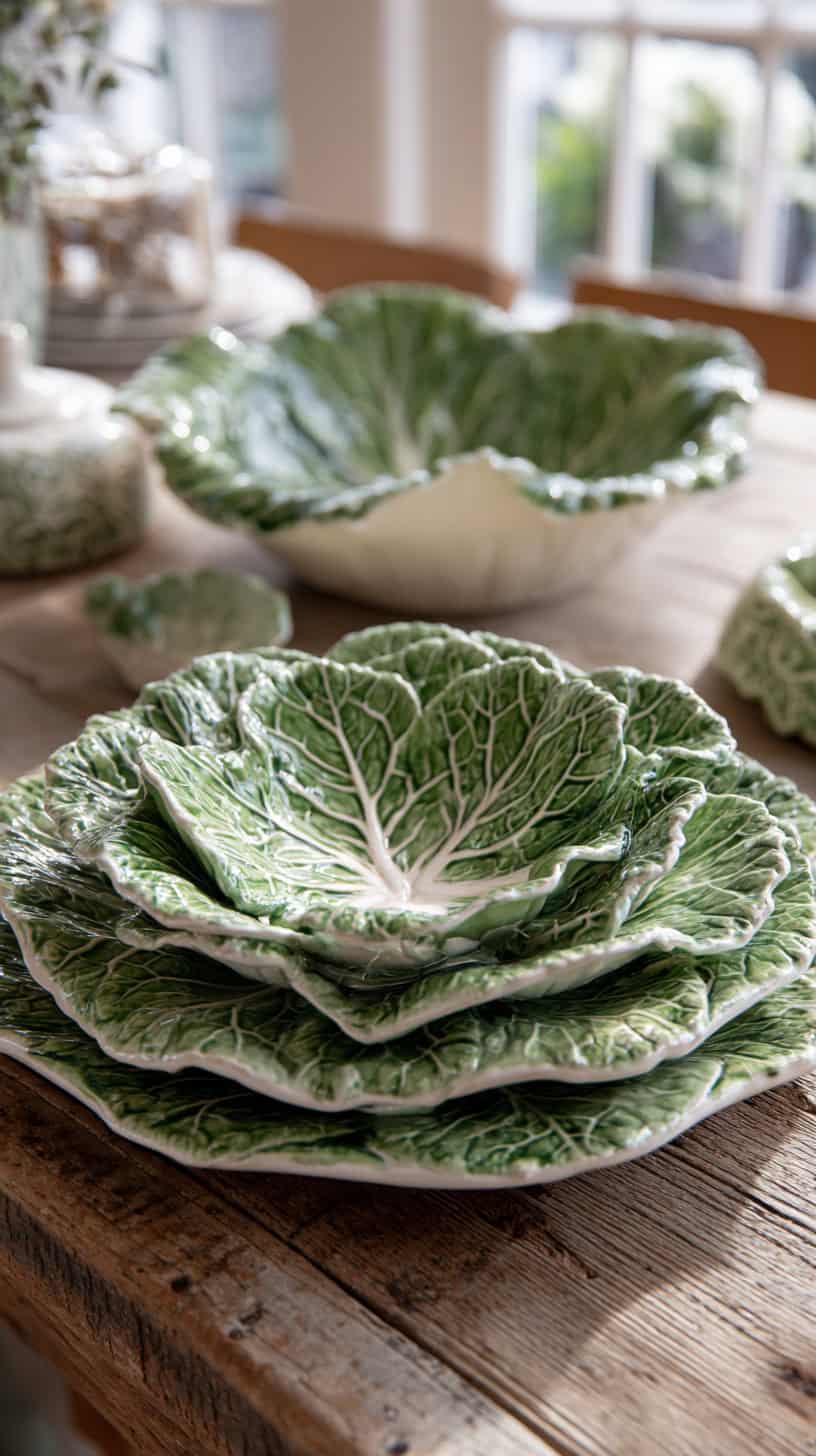What is Green and White Cabbage Tableware? - Image 2