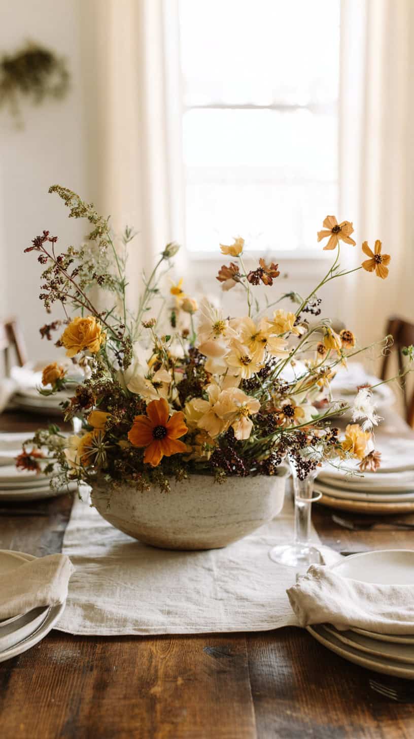 Wild Flower Centerpieces for Family Dinners - Image 1