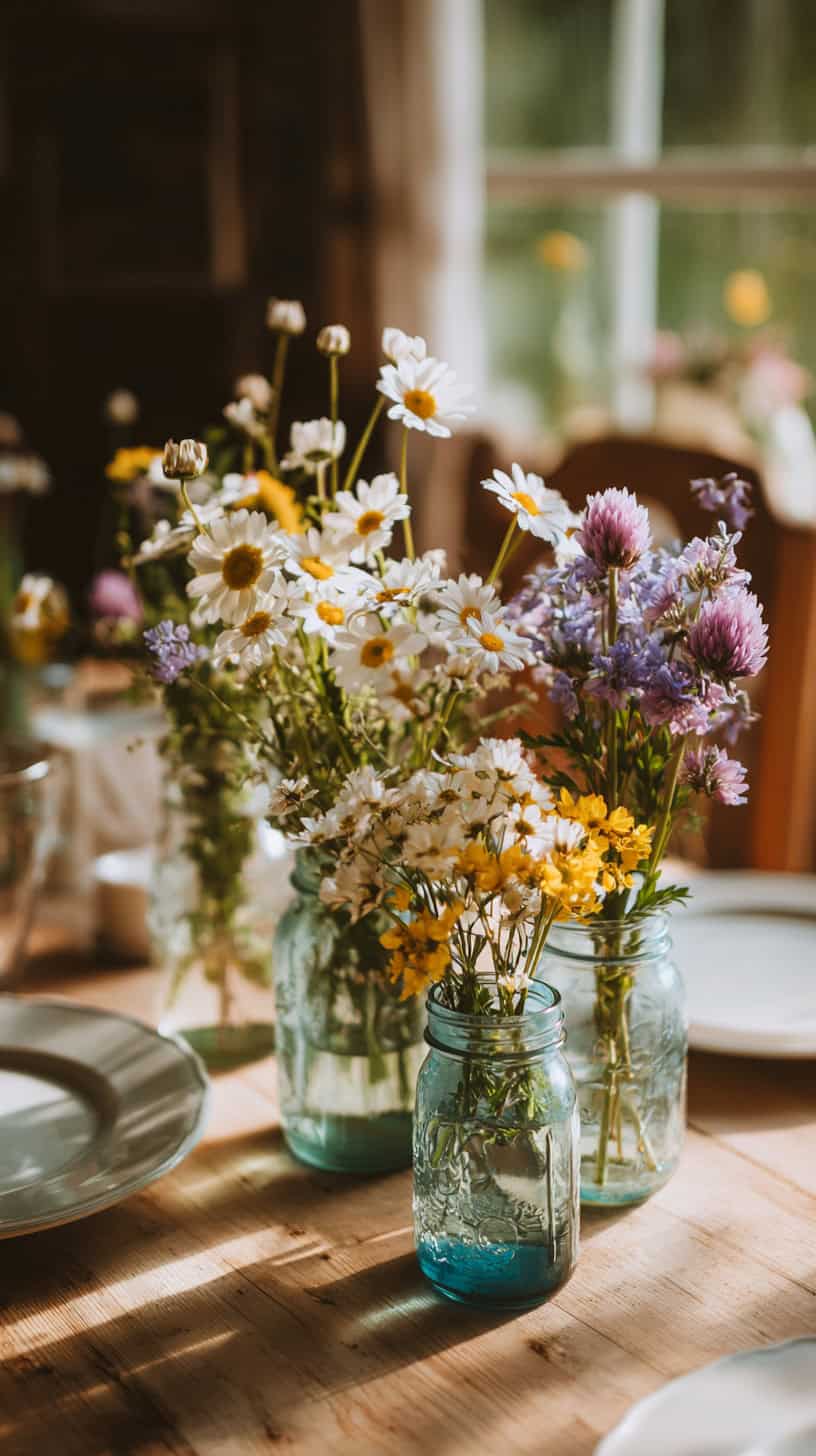 Wildflower Mason Jars - Image 1