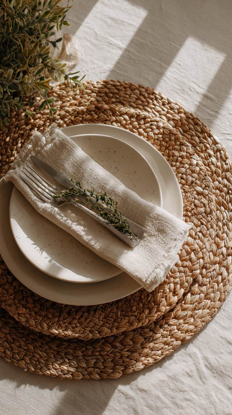 Woven Placemat Stack - Image 2