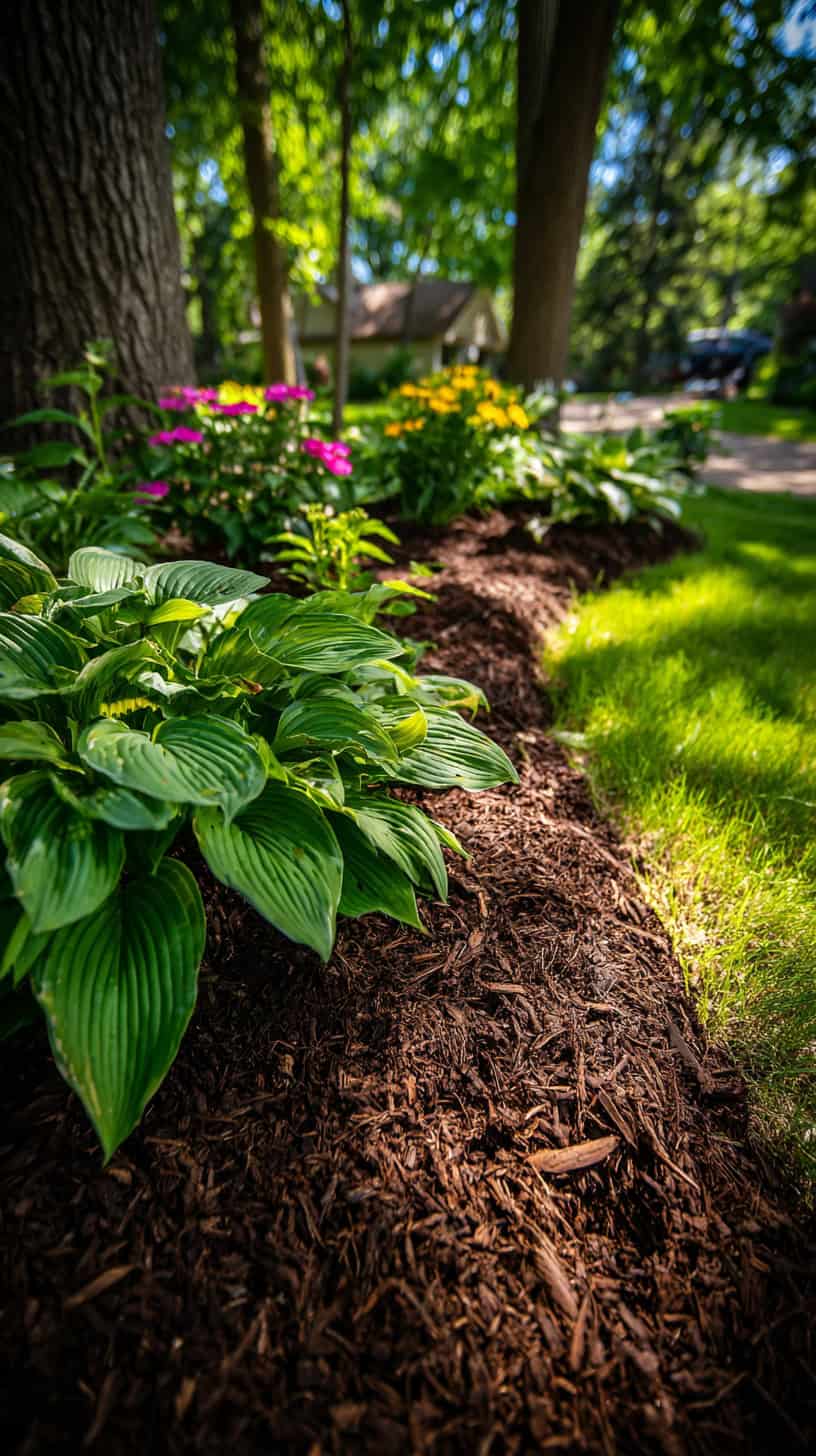 Backyard Diy Landscaping Ideas On A Budget: Mulch Magic - Image 2