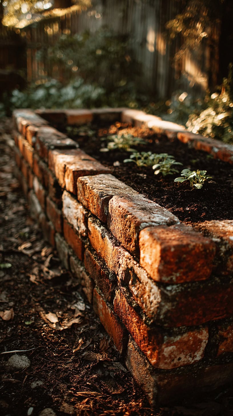 Charming Brick Planter Ideas with Reclaimed Bricks - Image 2