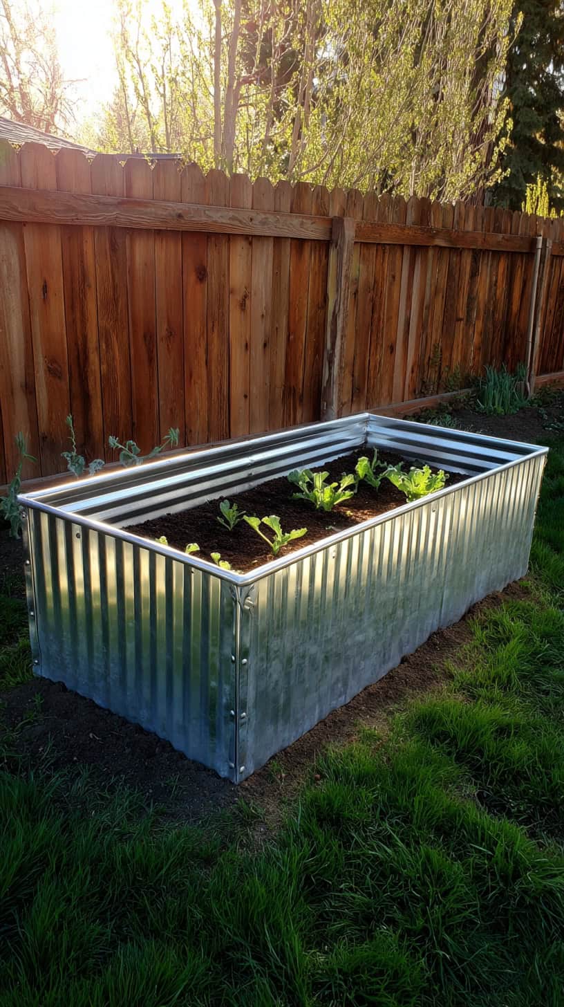 Classic Galvanized Steel Bed - Image 1