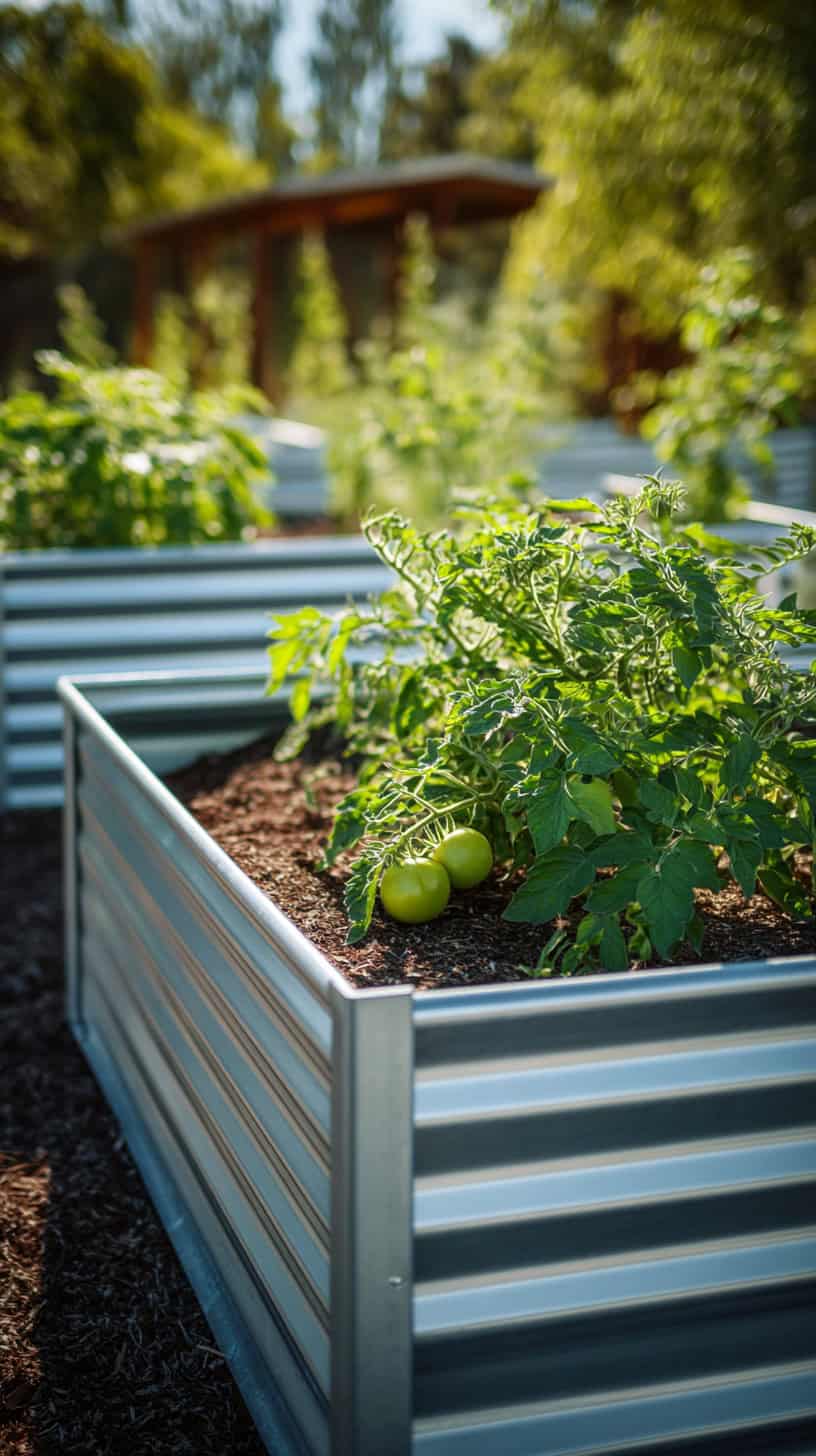 Galvanized Metal Veggie Bed - Image 1