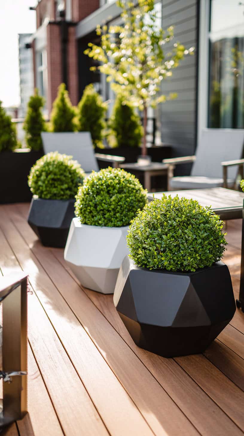 Geometric Hedge Ring Planters - Image 2