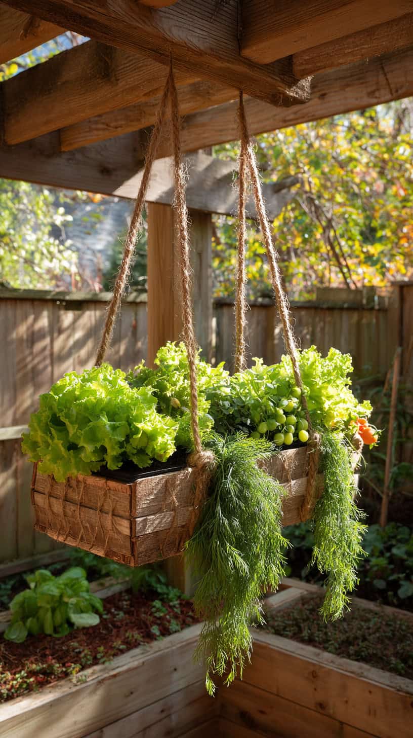 Hanging Shallow Veggie Planter - Image 1