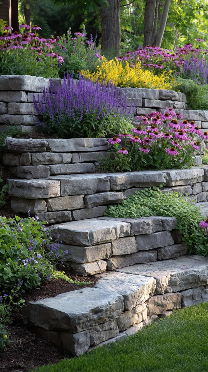 Layered Stone Retainers - Image 2