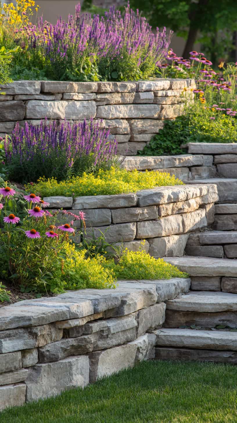 Layered Stone Retainers - Image 1