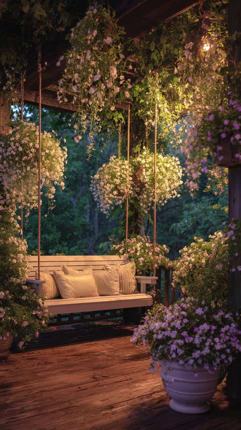 Lush Porch Swing Garden - Image 2