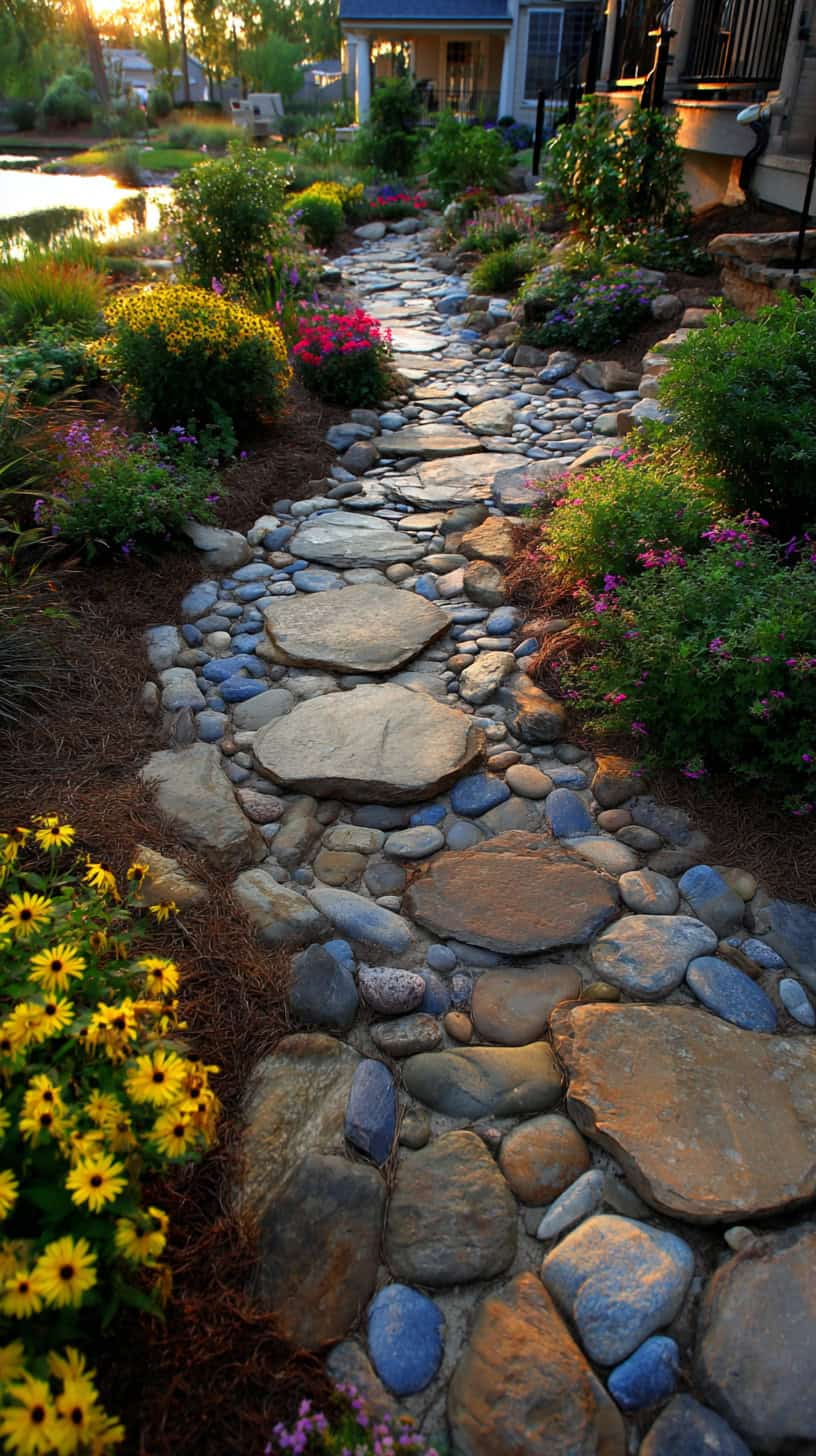 River Rock Pathways - Image 1