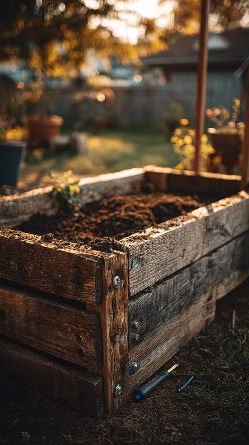 Super Simple Pallet Raised Garden Bed DIY - Image 1