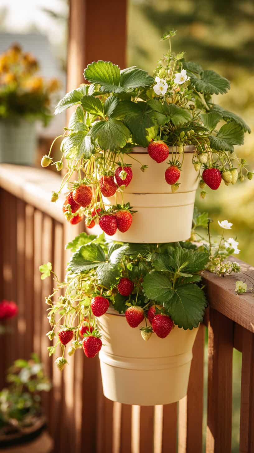 Tiny Garden Ideas Strawberries - Image 1