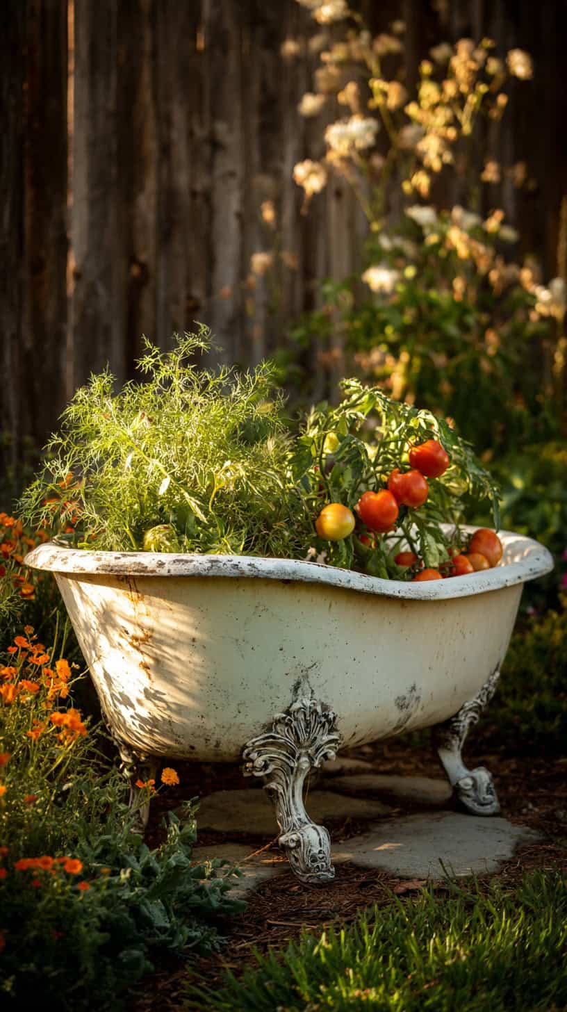 Whimsical Bathtub Planter - Image 2