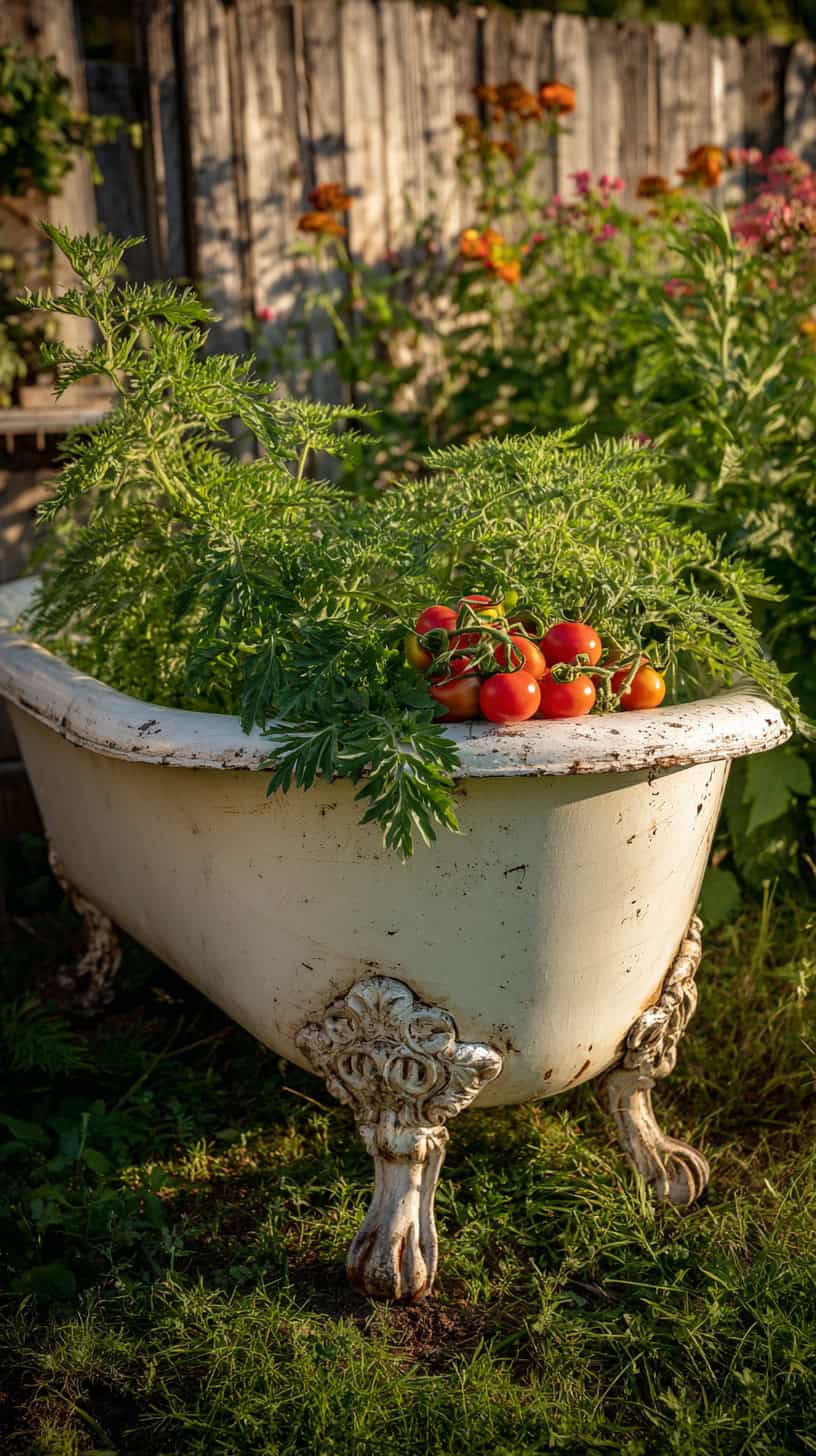 Whimsical Bathtub Planter - Image 1